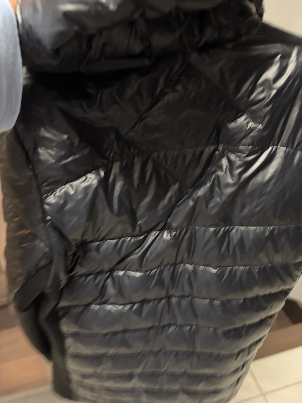 Canada Goose Black Quilted Hooded Puffer with Cream Lining - Picture 16 of 16
